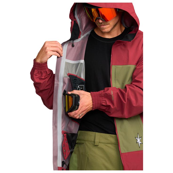 Volcom Chaqueta esqui Arthur 3 Layer Jacket Burnt Red  Volcom Chaqueta esqui Arthur 3 Layer Jacket Burnt Red