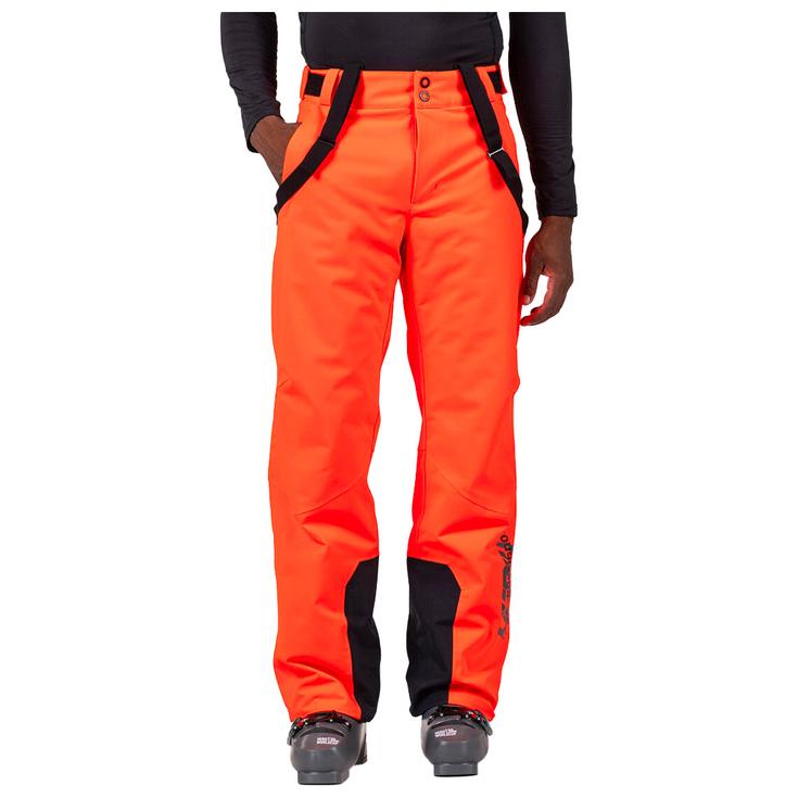 Rossignol Ski pants Hero Blackside Insulated Pant Neon Red Overview