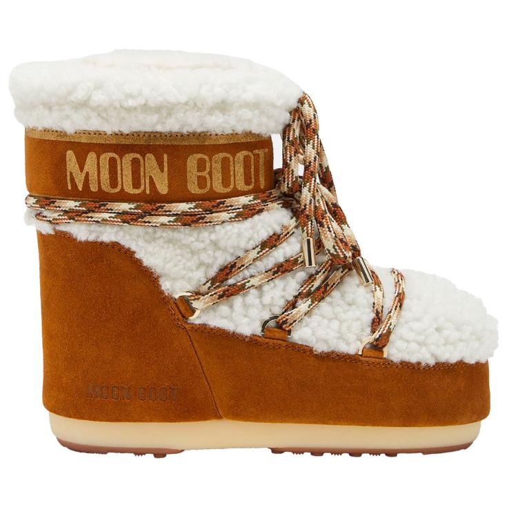 Moon Boot Icon Low Shearling Whisky Off White 