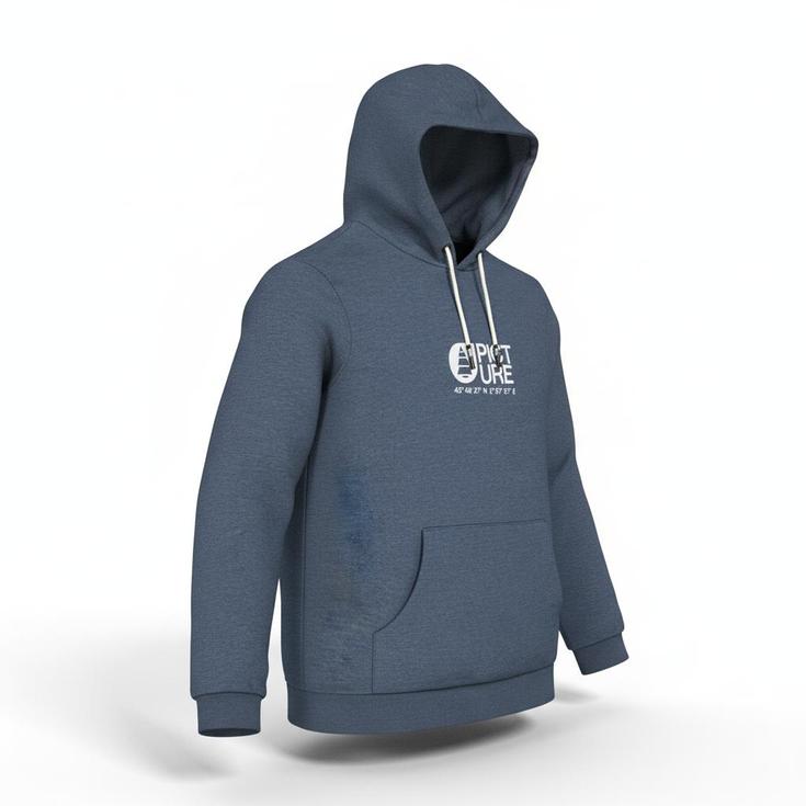 Picture Felpa Basement Hoodie Dark Blue Melange Presentazione