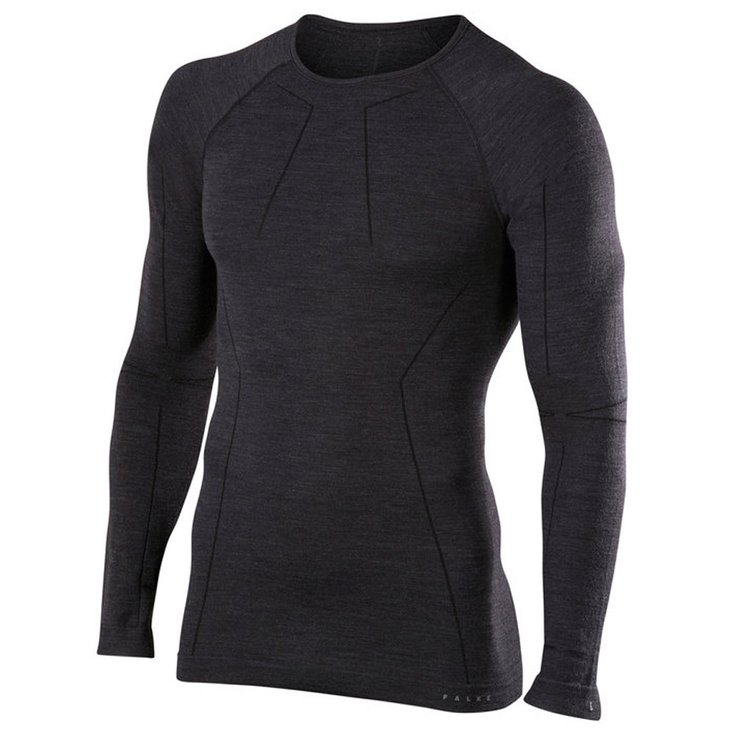 Falke Sous-vêtement technique Wool Tech LS Shirt Black Présentation