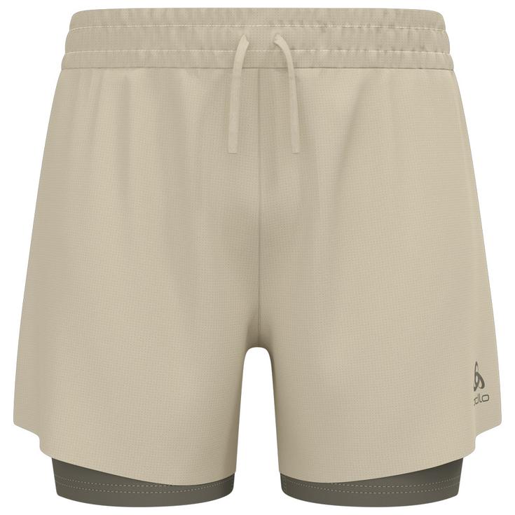 Odlo Short de trail Zeroweight 5 Inch 2In1 Short Agate Gray Vetiver Présentation