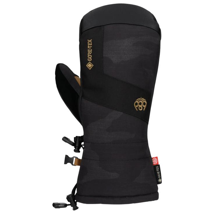 686 Mitten Gore-Tex Linear Mitt Black Camo Overview