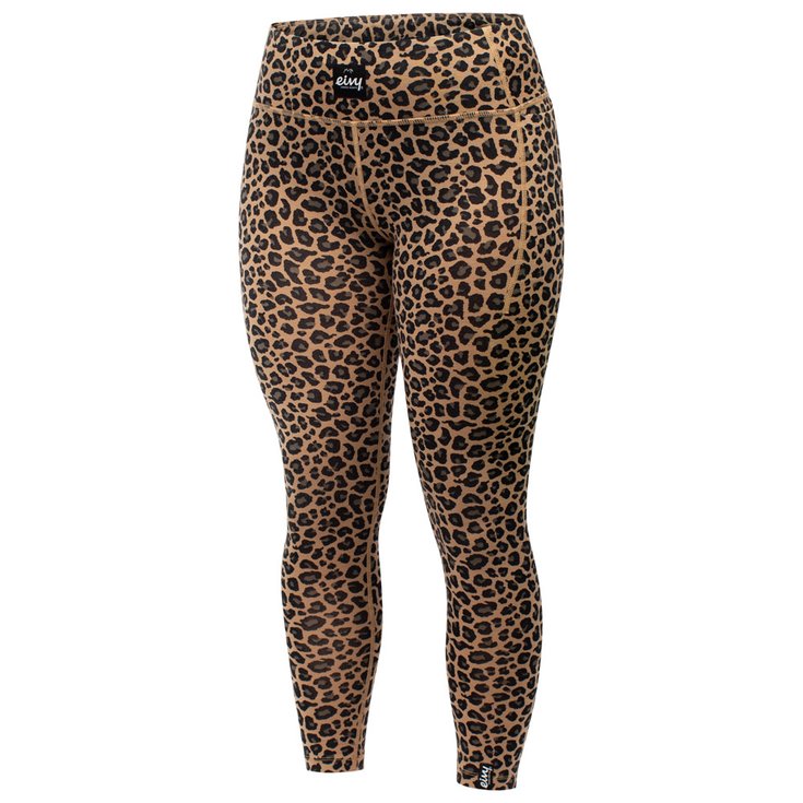 Eivy Pocket Merino Wool Tights Leopard 