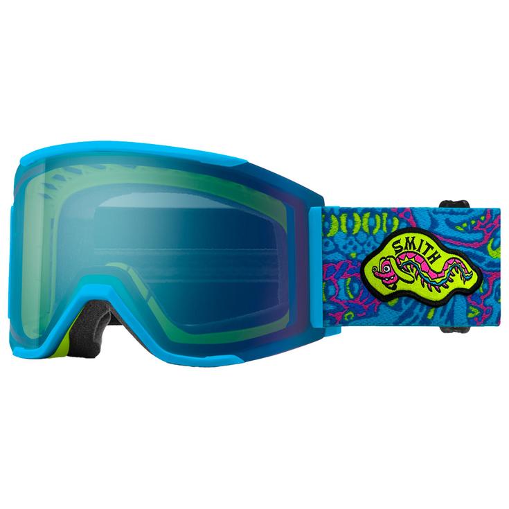 Maschera Da Sci Smith Squad S Senior – Occhiali Da Neve Donna Uomo Con Lente ChromaPop Everyday Green Mirror