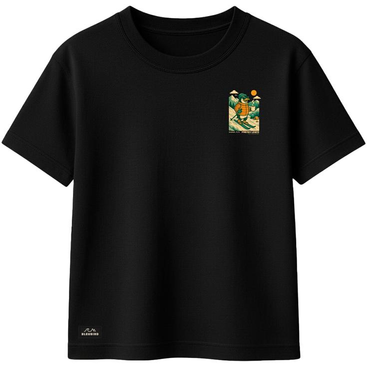 Bleubird Tee-shirt Pete The Penguin Aw26 Black Présentation