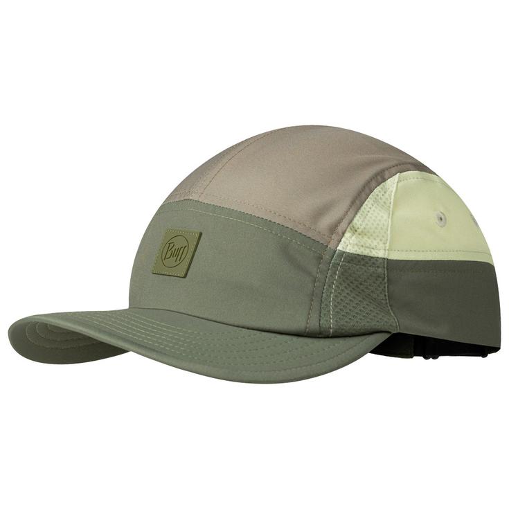 Buff Casquettes 5 Panel Go Cap Domus Khaki Présentation