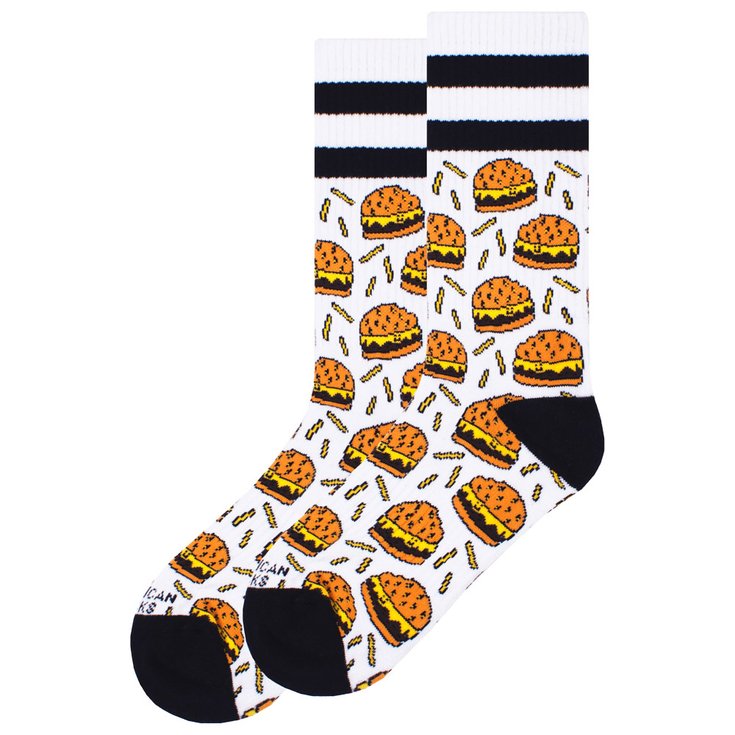 American Socks Sokken The Classics Mid High Burger Mania Voorstelling
