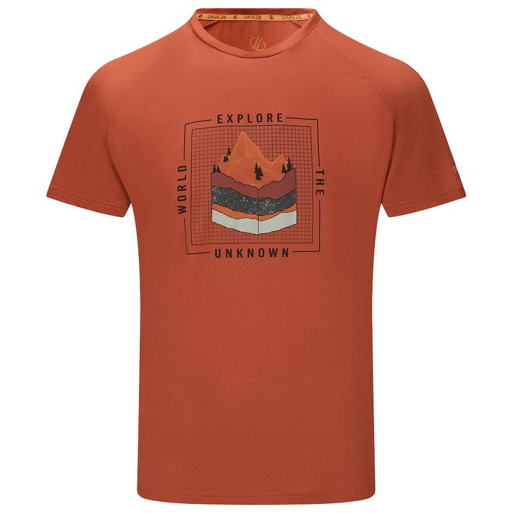 DARE2B Tee-shirt de trail Tech II tee Arabian Spice Présentation