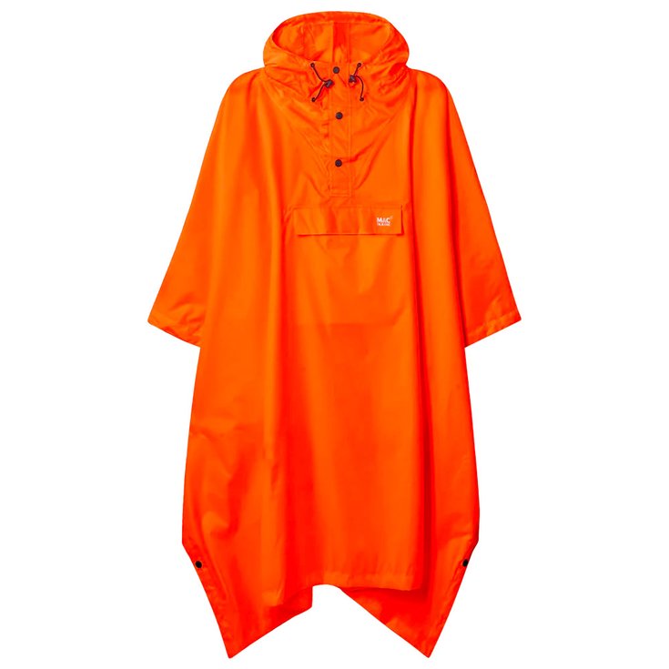 MAC IN A SAC Poncho para la lluvia Mias Poncho Neon Orange Presentación