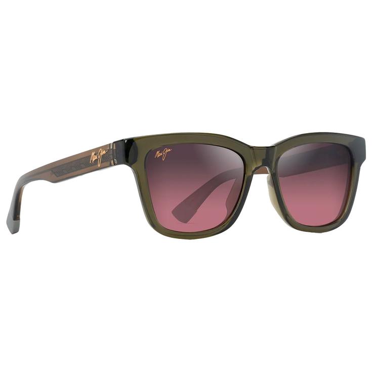 Maui Jim Occhiali da sole Hanohano Shiny Trans Green Maui Rose Minéral Superthin Presentazione