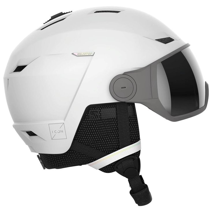 Salomon Visor helmet Icon Lt Visor White Flash Silver Grey Overview