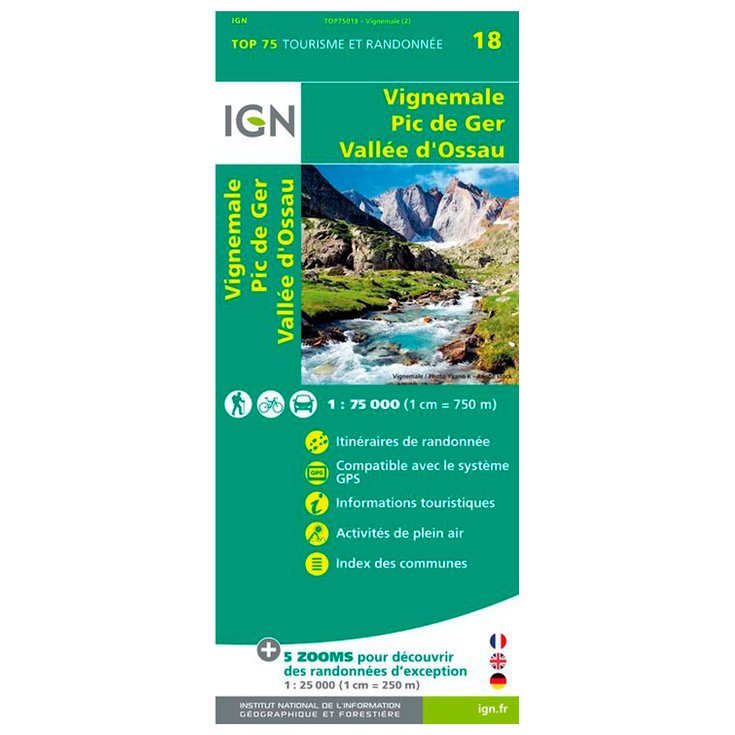 IGN Vignemale Pic de Ger Vallee d'Ossau 