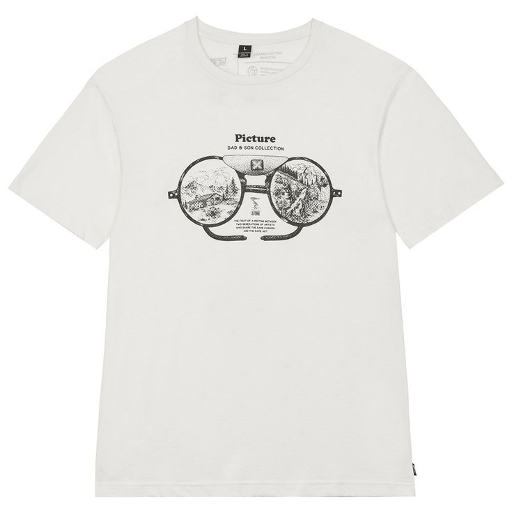 Picture Tee-shirt Dad And Son Glasses White Présentation