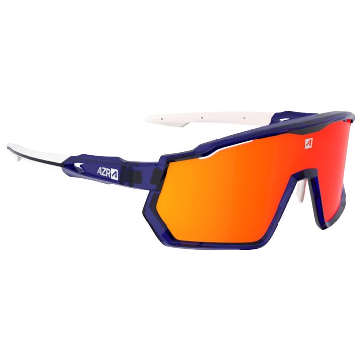 AZR Sunglasses Pro Race Rx Crystal Bleue Vernie Blanche Multicouche Rouge Overview