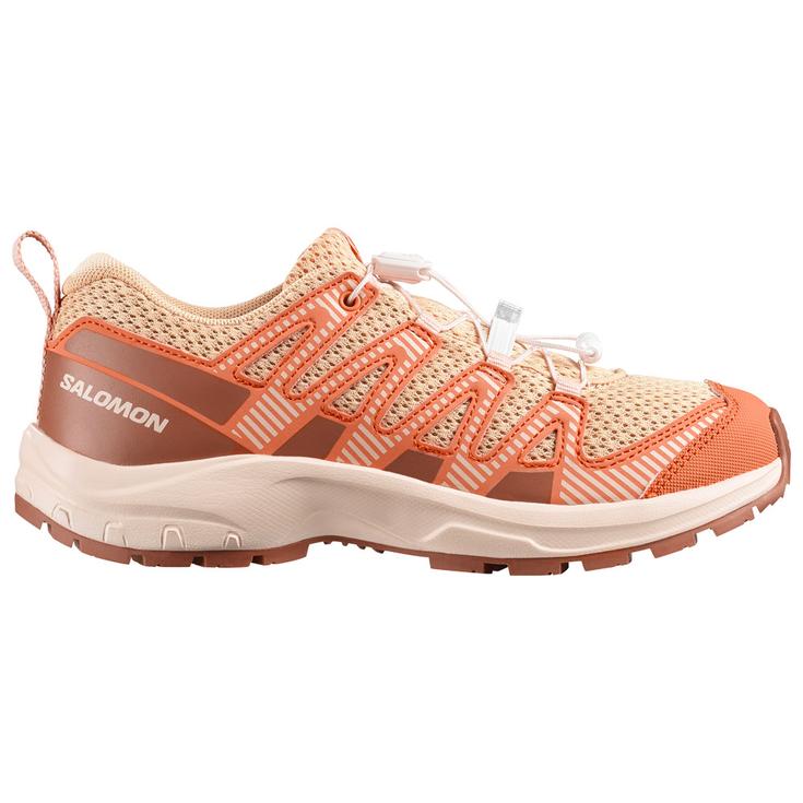 Salomon Chaussures de randonnée Xa Pro V8 J Almond Cream Nectarine Pecan Brown Présentation