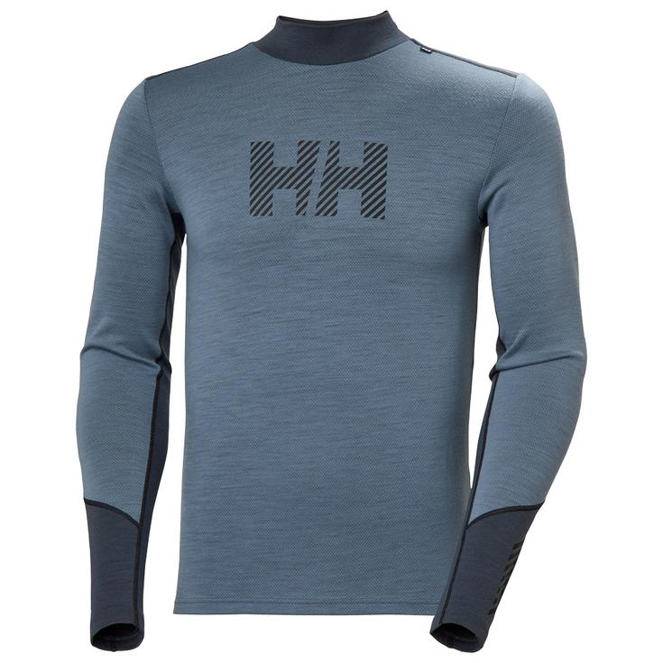 Helly Hansen Intimo Tecnico Lifa Merino Midweight Logo Washed Navy Presentazione