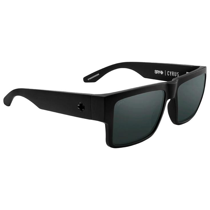 Spy Sonnenbrille Cyrus Soft Matte Black Happy Boost Polar Black Mirror Präsentation