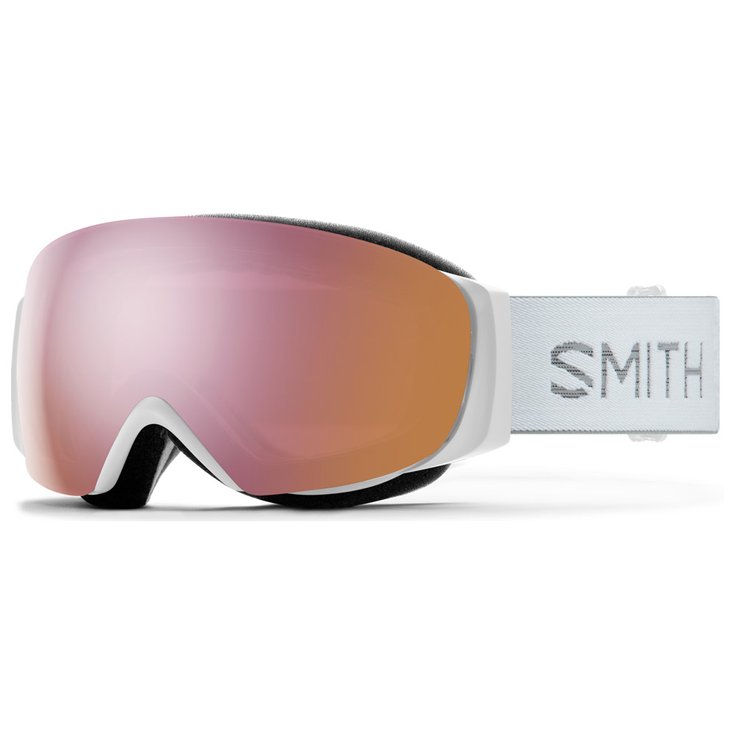 Smith Masque de Ski I/O Mag S White Chunky Knit Chromapop Everyday Rose Gold Mirror + Chromapop Storm Rose Flash Présentation