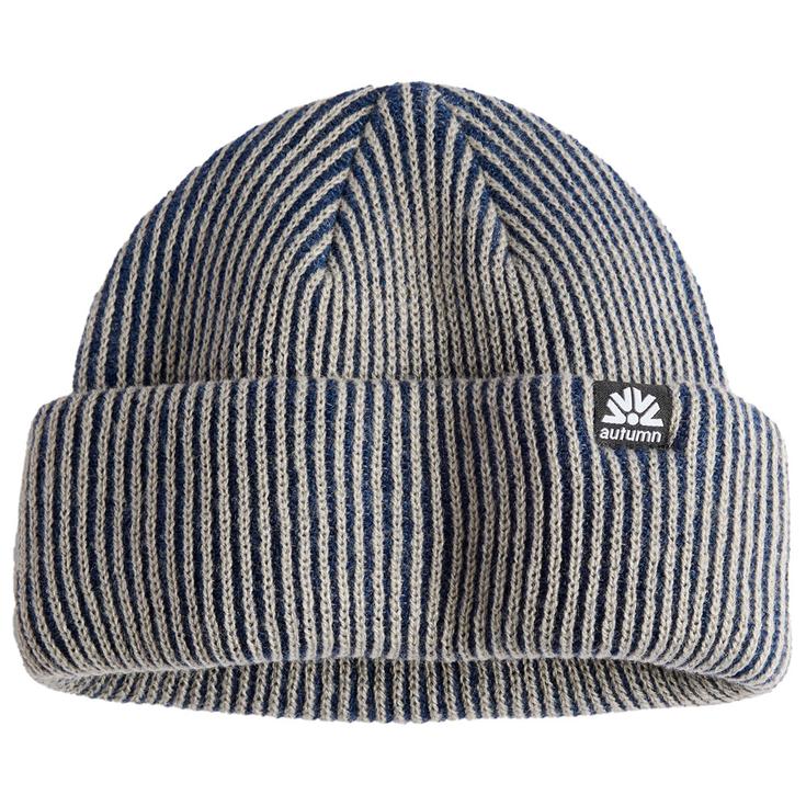 Autumn Gorro Cord Double Roll Beanie Navy Presentación