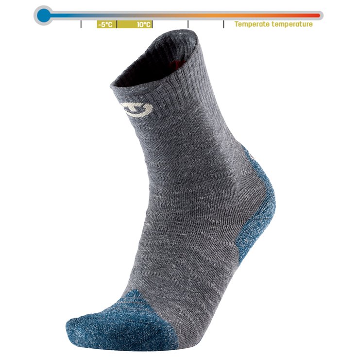 Therm-Ic Socks Trekking Temperate Grey Navy Overview