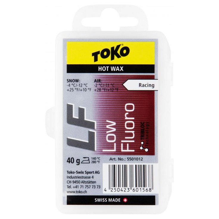 Toko Nordic Glide wax LF Red 40g LF-Red-40g