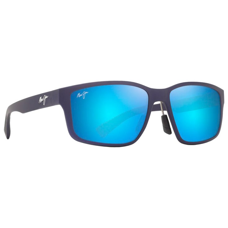 Maui Jim Zonnebrillen Walewaha Asian Fit Metal Matte Blue Blue Hawaii Mineral Superthin Voorstelling