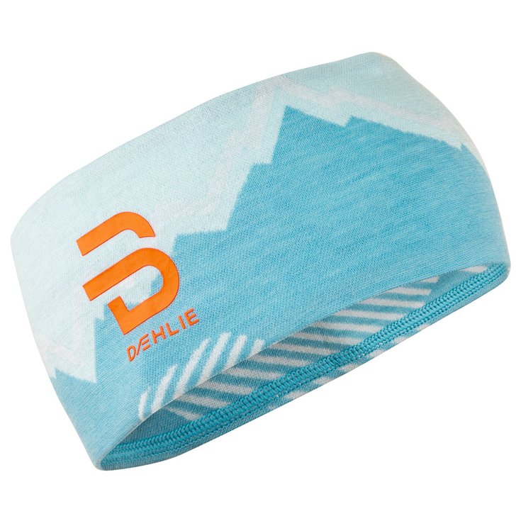 Bjorn Daehlie Langlauf Stirnbänder Headband Mountain Wool Iced Aqua Präsentation