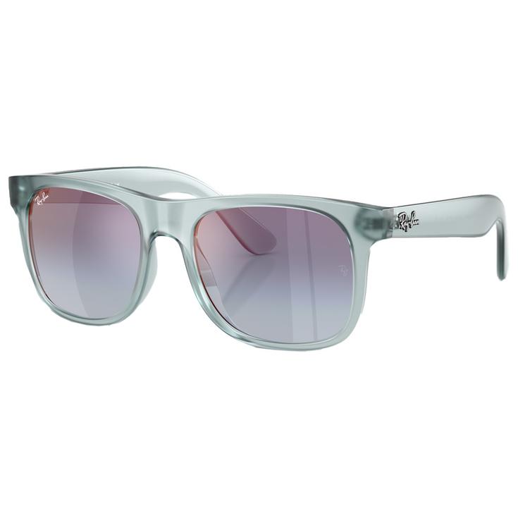 Ray Ban Gafas RB9069S Justin Kids Polished Translucide Blue Pink Gradient Blue Grey Mirror Presentación