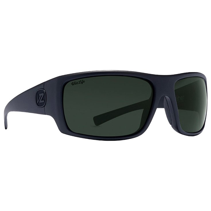 Von Zipper Sunglasses Suplex Polarized Black Satin Widlife Vintage Grey Overview