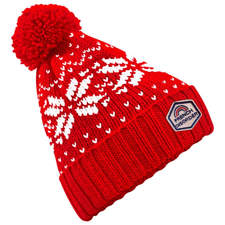 French Disorder Mutsen Beanie Megeve Red Voorstelling