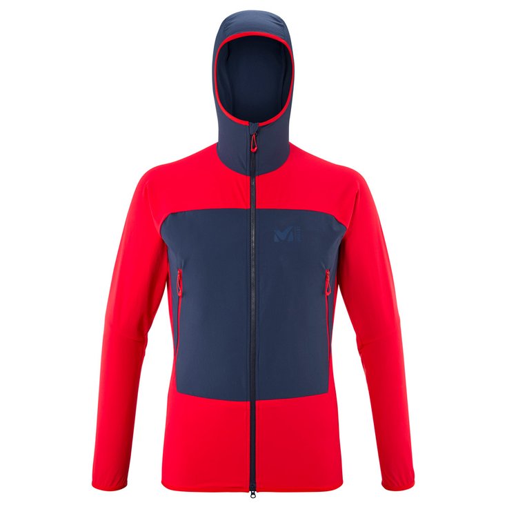 Millet Fusion XCS Hoodie Red/Saphir Overview