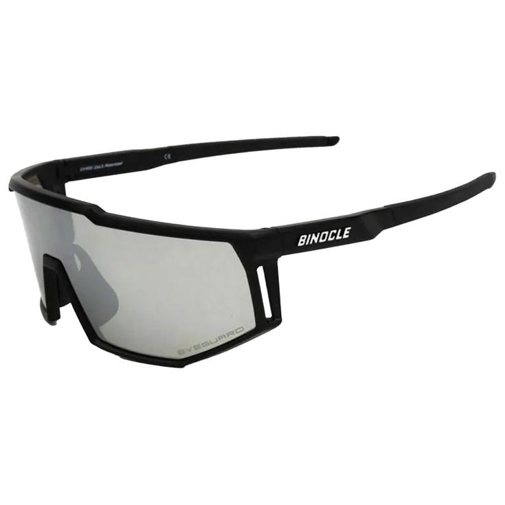 Binocle Eyewear Occhiali da sole Horizon Shiny Black Silver Mirror Polarized Presentazione