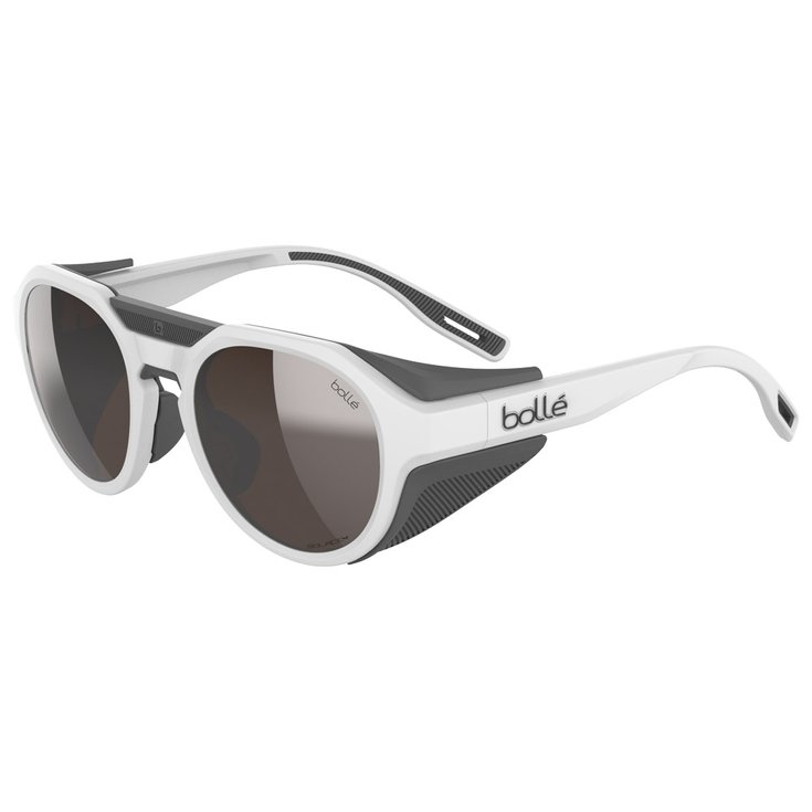 Bolle Sunglasses Ascender White Matte Solace4 Brown Gun Overview