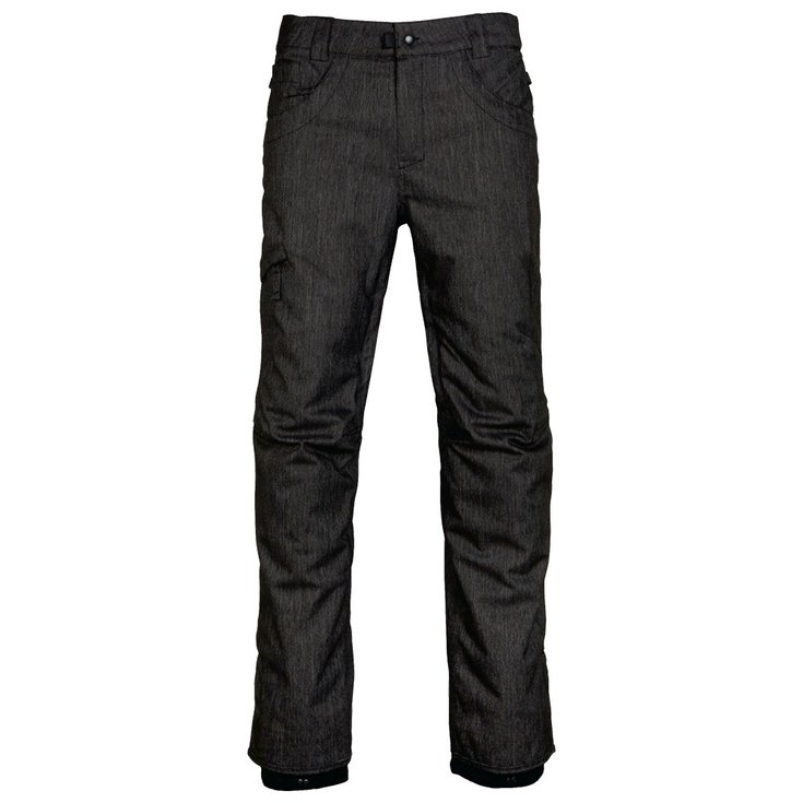 686 Technical Pants Raw Insulated Black Denim General View