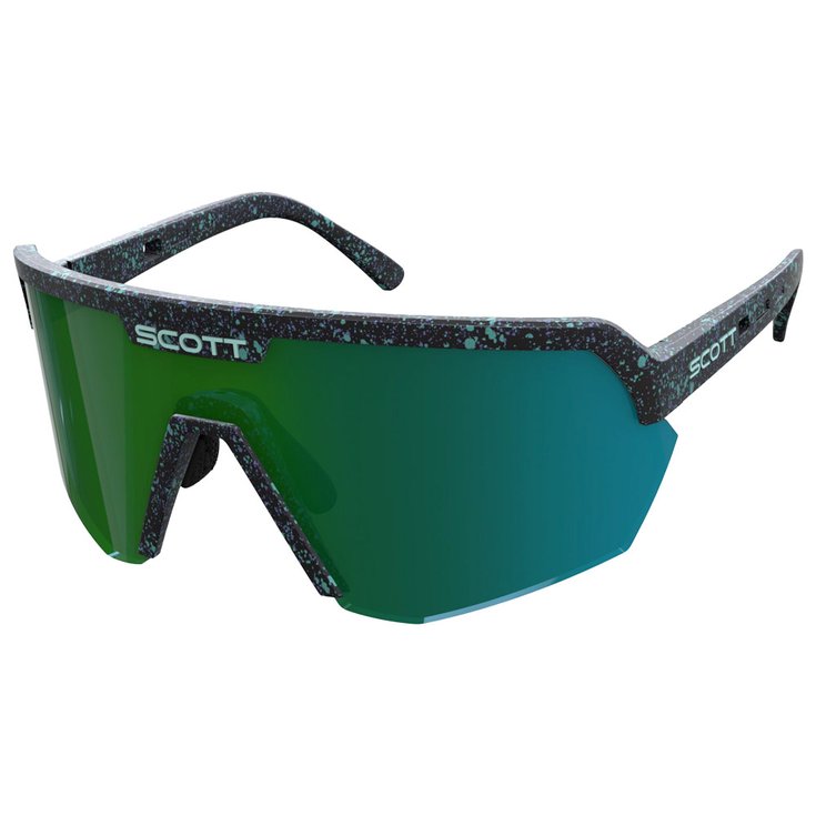 Scott Sunglasses Sport Shield Terrazzo Black Green Chrome Overview
