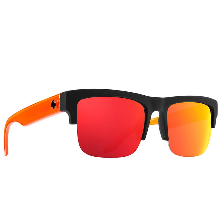 Spy Lunettes de soleil Discord 50/50 Orange Soft Matt E Black Translucent Orange Présentation