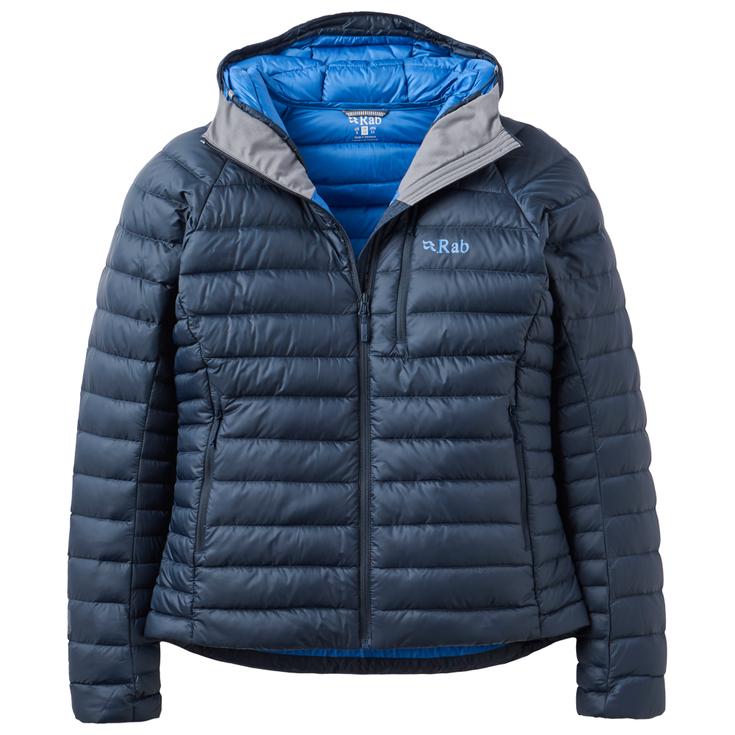 RAB Doudoune Microlight Alpine Hoody W's Galaxy Blue Présentation