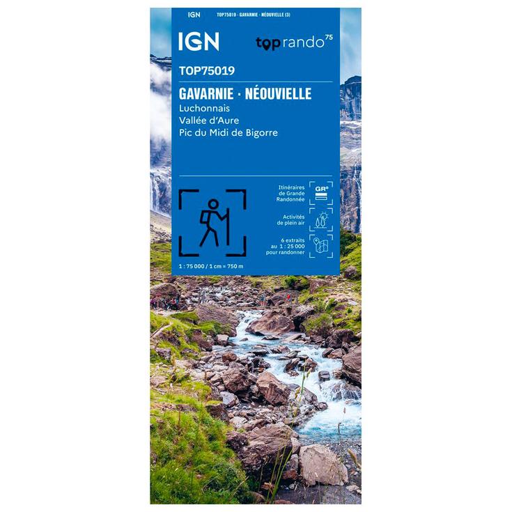 IGN Carte TOP75019 Gavarnie - Neouvielle Luchonnais Vallée D'Aure Pic Du Midi de Bigorre Présentation