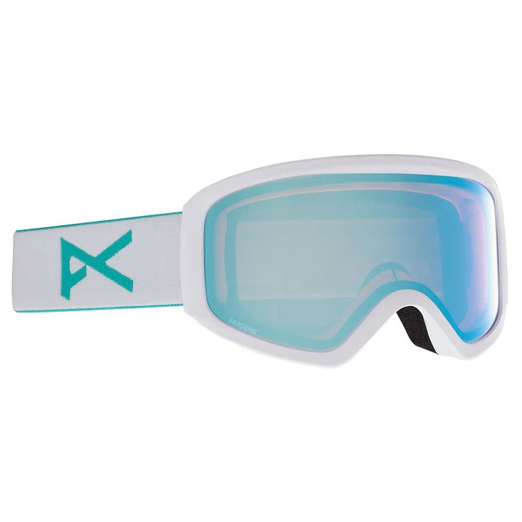 Anon Masque de Ski Insight White Perceive Variable Blue + Amber Présentation