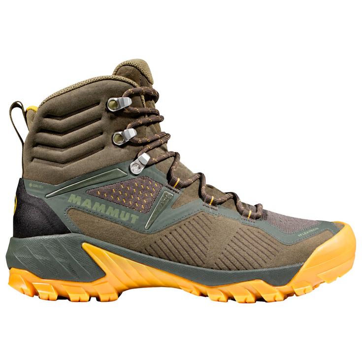 Mammut Hiking shoes Sapuen High Gore-Tex Women dark tin-amber green Overview