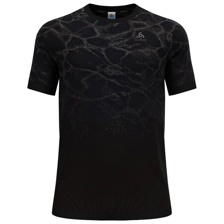 Odlo Trail tee-shirt Zeroweight Seamless Crew Neck Black Overview