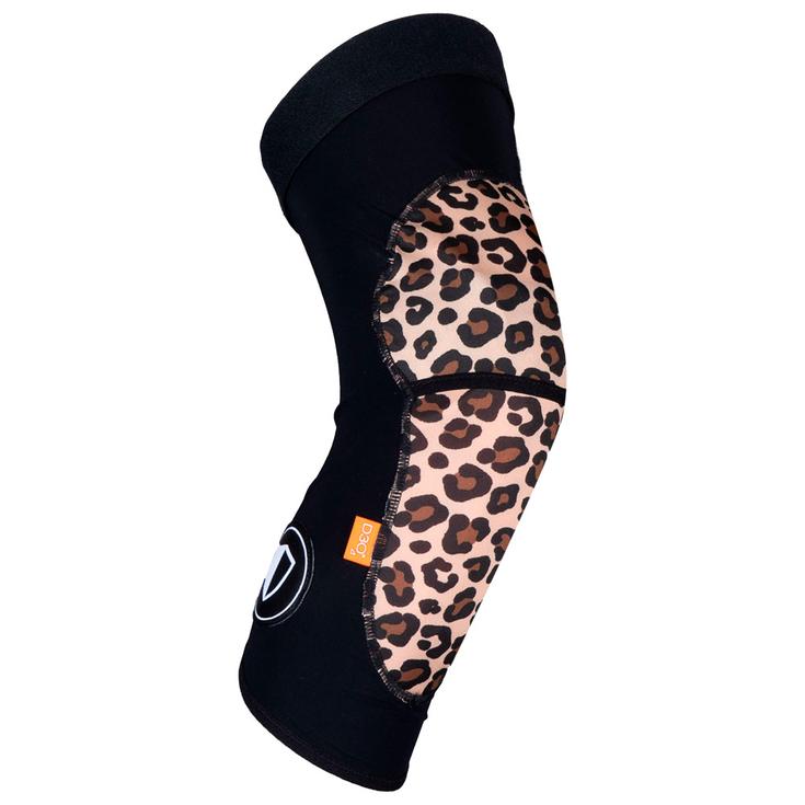 L°Armure Française Protezioni Ginocchia Goni Leopard Yellow Presentazione