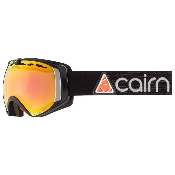 Cairn Masque de Ski Stratos Mat Black Orange Evolight Nxt Presentazione