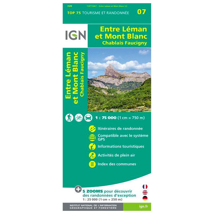 IGN Entre Leman et Mont-Blanc Chablais Faucigny 