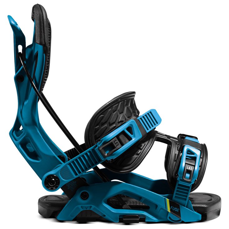 Flow Attacchi Snowboard Fuse Blue Black Presentazione