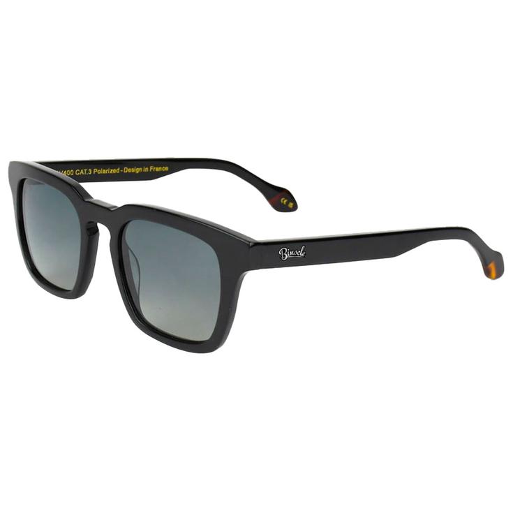 Binocle Eyewear Sunglasses Matt Shiny Black Gradient Grey Polarized Overview
