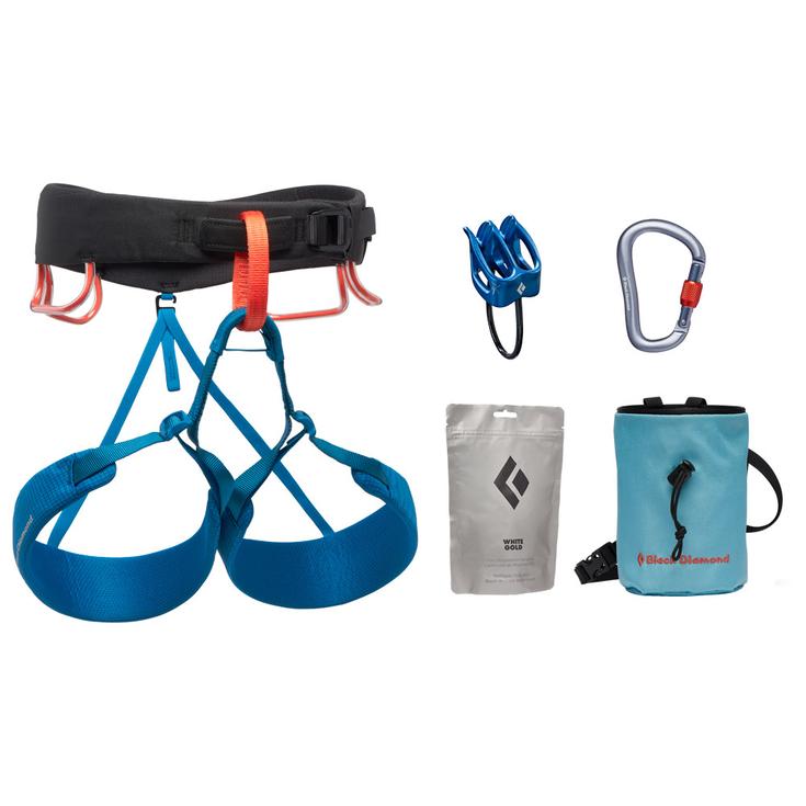 Black Diamond Kit escalada Momentum Harness Package Presentación