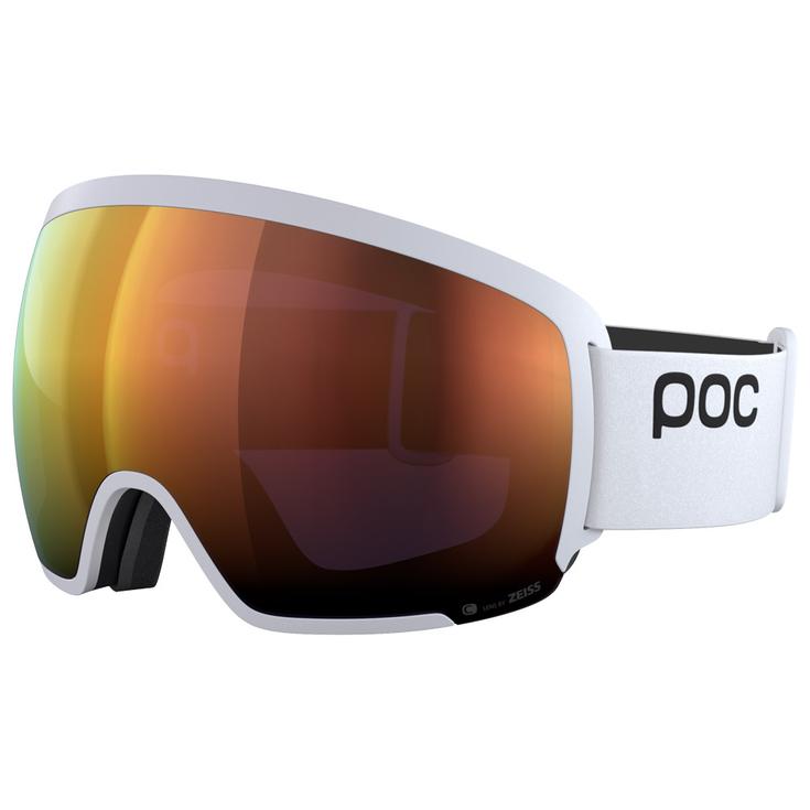 Poc Masque de Ski Orb Clarity Hydrogen White Spektris Orange Présentation