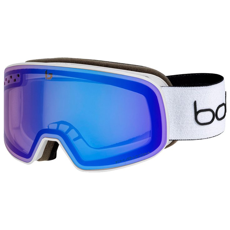 Bolle Masque de Ski Nevada Small Offwhite Matte - Phantom Vermillon Blue Photoch Présentation